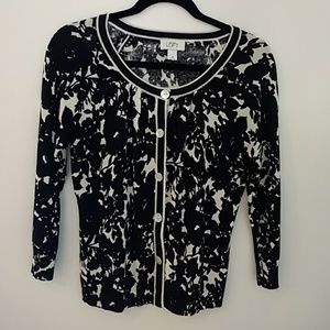 Women's print cardigan